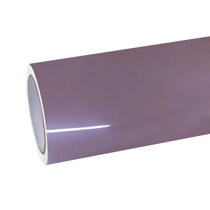 Gloss Metallic Latte Purple Car Vinyl Wrap PET