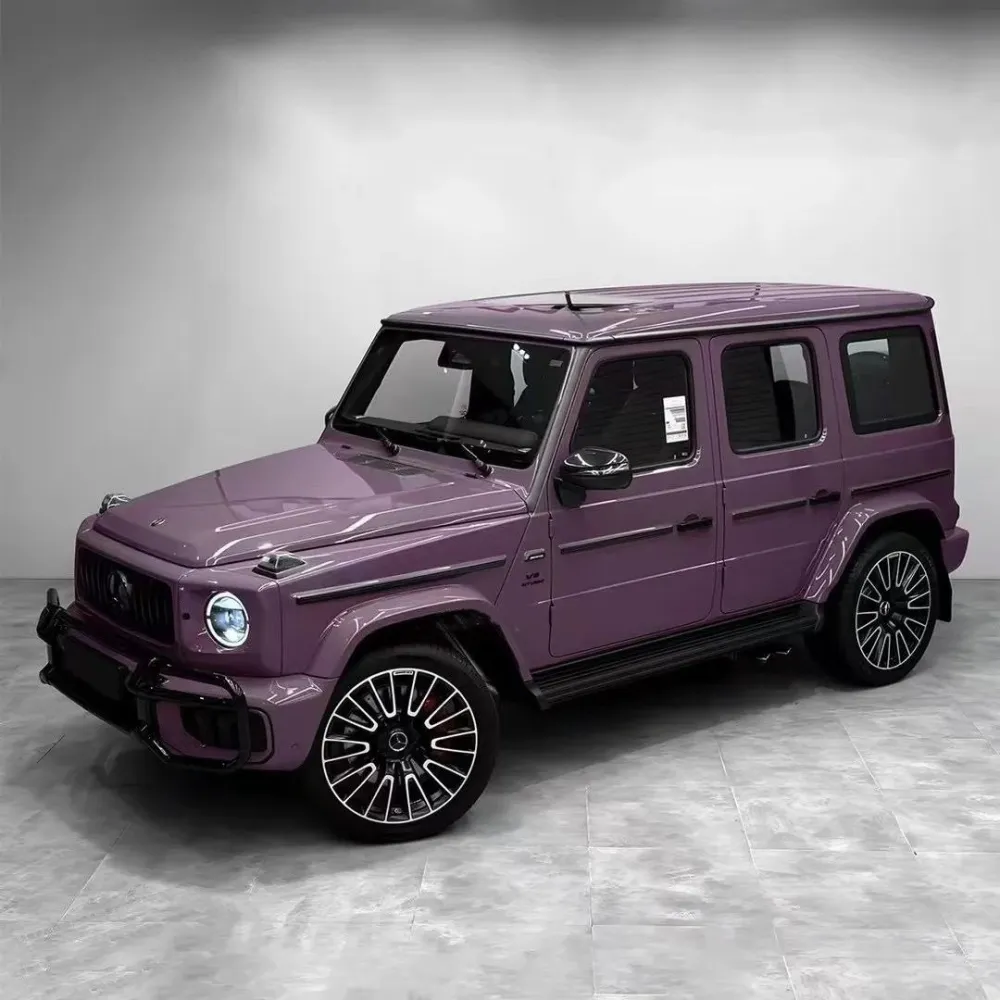 Gloss Metallic Latte Purple Car Vinyl Wrap PET