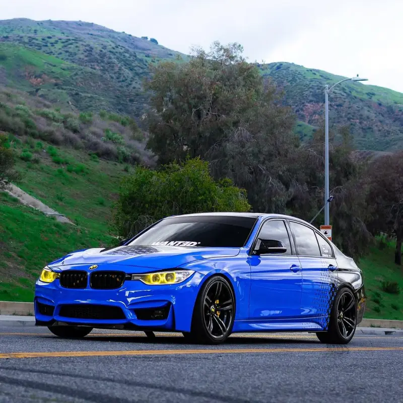 Gloss Voodoo Blue Car Vinyl Wrap 