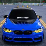 Gloss Voodoo Blue Car Vinyl Wrap 
