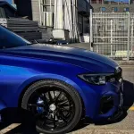 Matte Chrome Klein Blue Car Vinyl Wrap PET