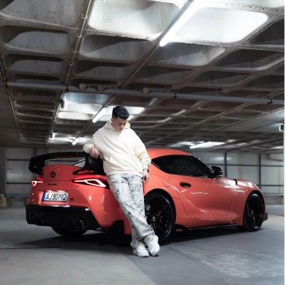 Gloss Coral Orange Car Vinyl Wrap PET 02