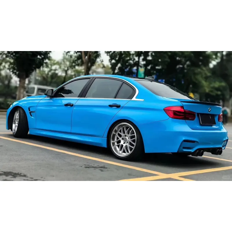 Gloss Crystal Sky Blue Car Viny Wrap PET
