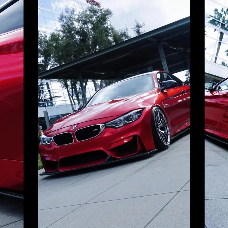 Gloss Metallic Vampire Red Car Vinyl Wrap
