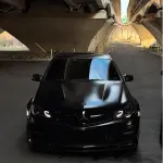 Satin Black car wrap