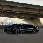 Matte Satin Black Ceramic Black Car Vinyl Wrap BMW  PET 