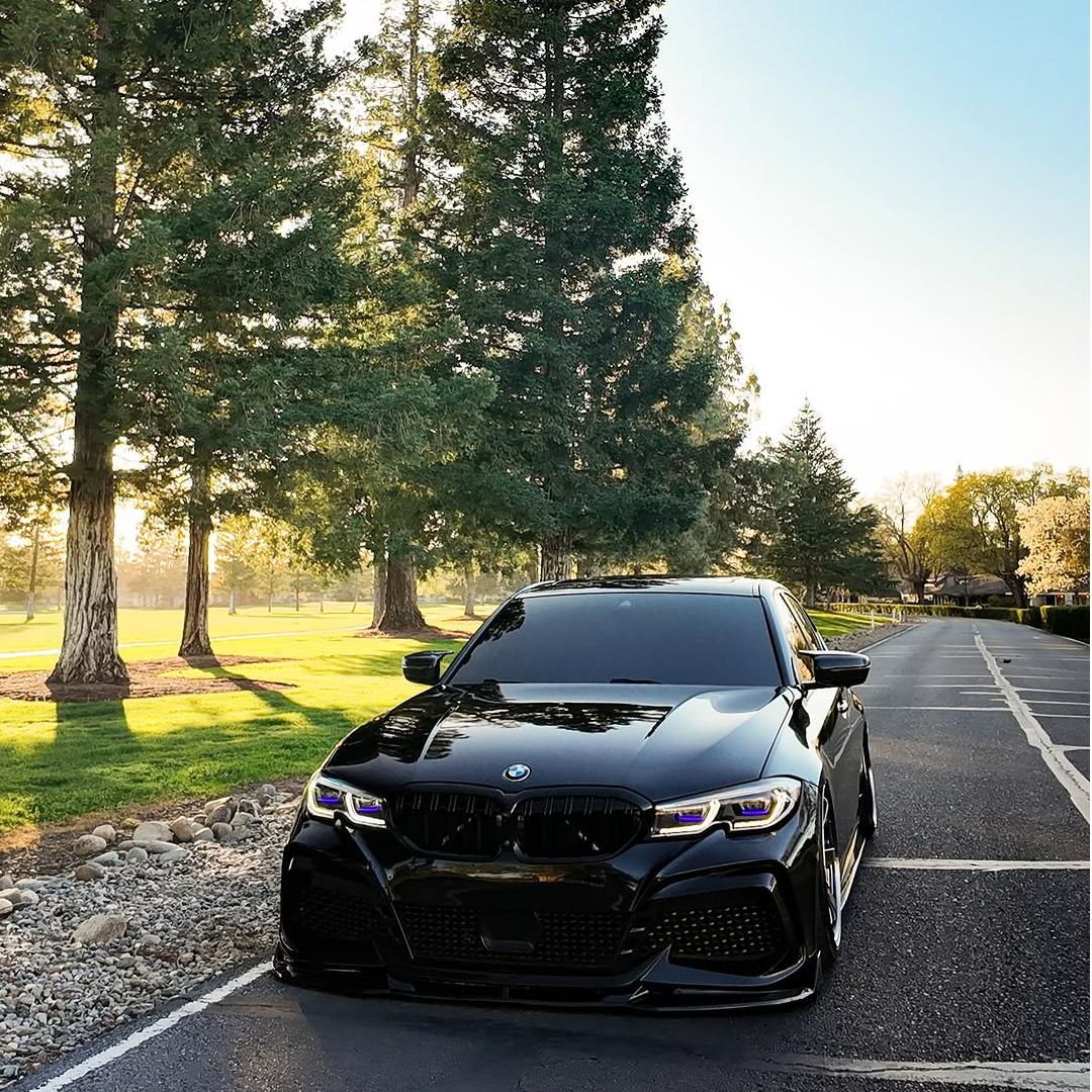 Piano Black Car Wrap