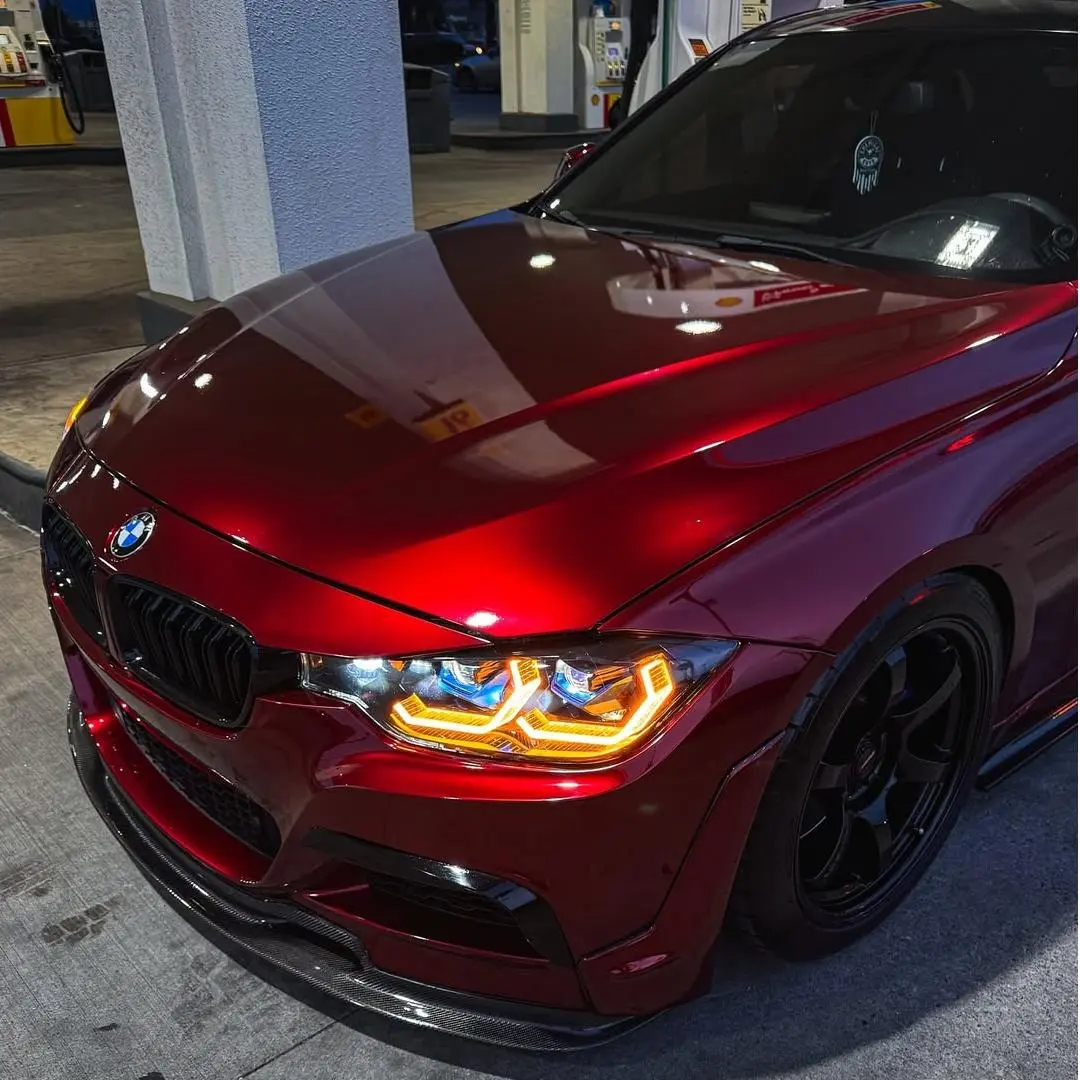 dragon red car wrap