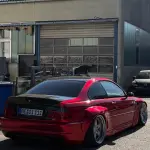 Ultra Glossy Metallic Vampire Red Car Vinyl Wrap Audi BMW PET  