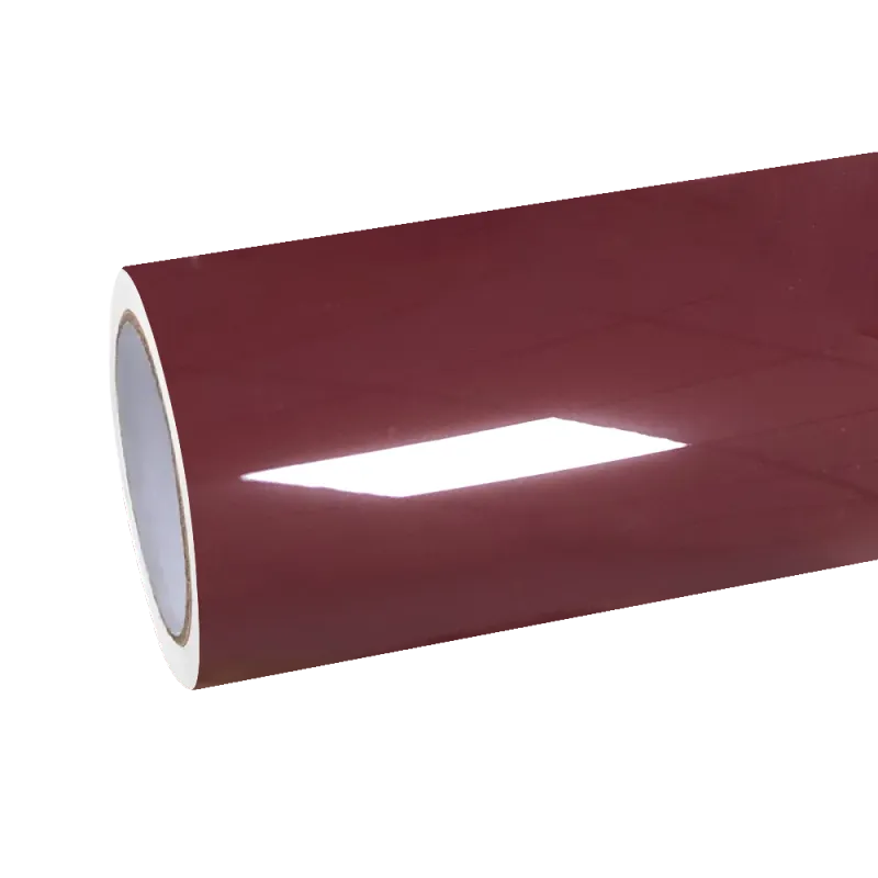 Gloss Metallic Ancora Red Car Vinyl Wrap PET