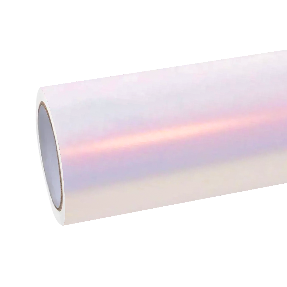 Gloss Metallic Chameleon Diamond Pollen Pink White Car Vinyl Wrap