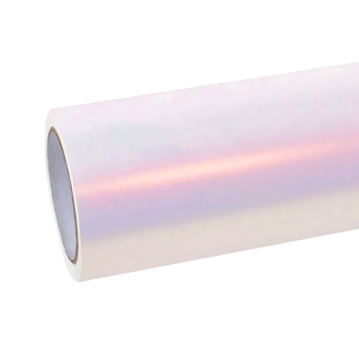 Gloss Metallic Chameleon Diamond Pollen Pink White Car Vinyl Wrap 01