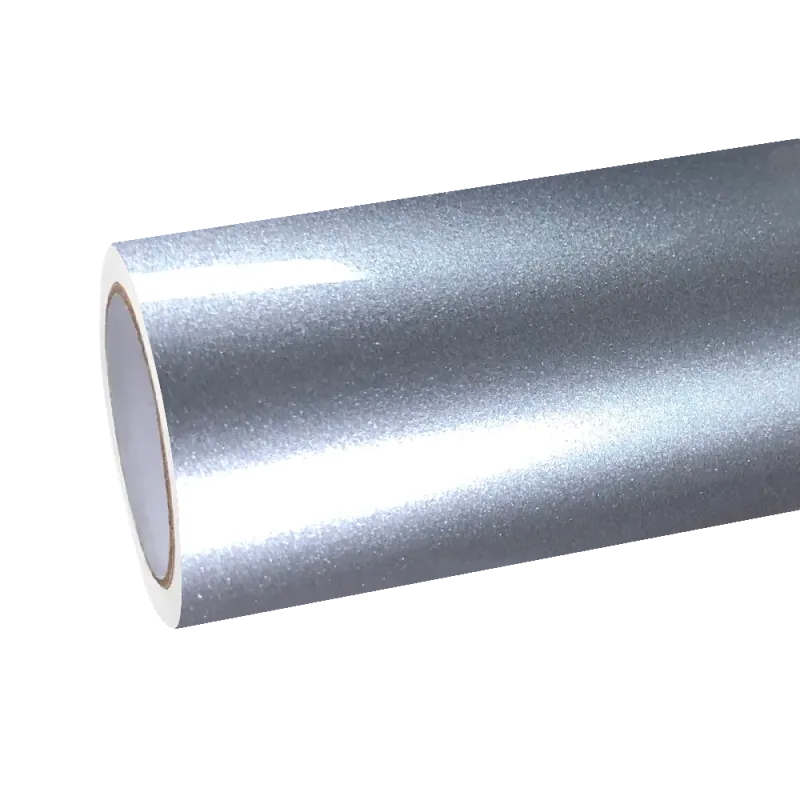 Gloss Metallic Metal Silver Car Vinyl Wrap