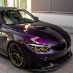 Gloss Metallic Midnight Purple Car Vinyl Wrap BMW