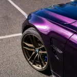 Gloss Metallic Midnight Purple Car Vinyl Wrap BMW