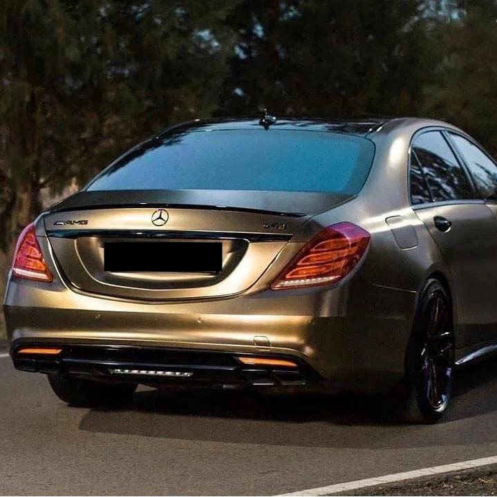 Satin Chrome Gold Brown Car Vinyl Wrap