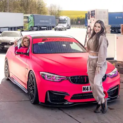 Ultimate Flat Fluorescent Pink Car Vinyl Wrap 02