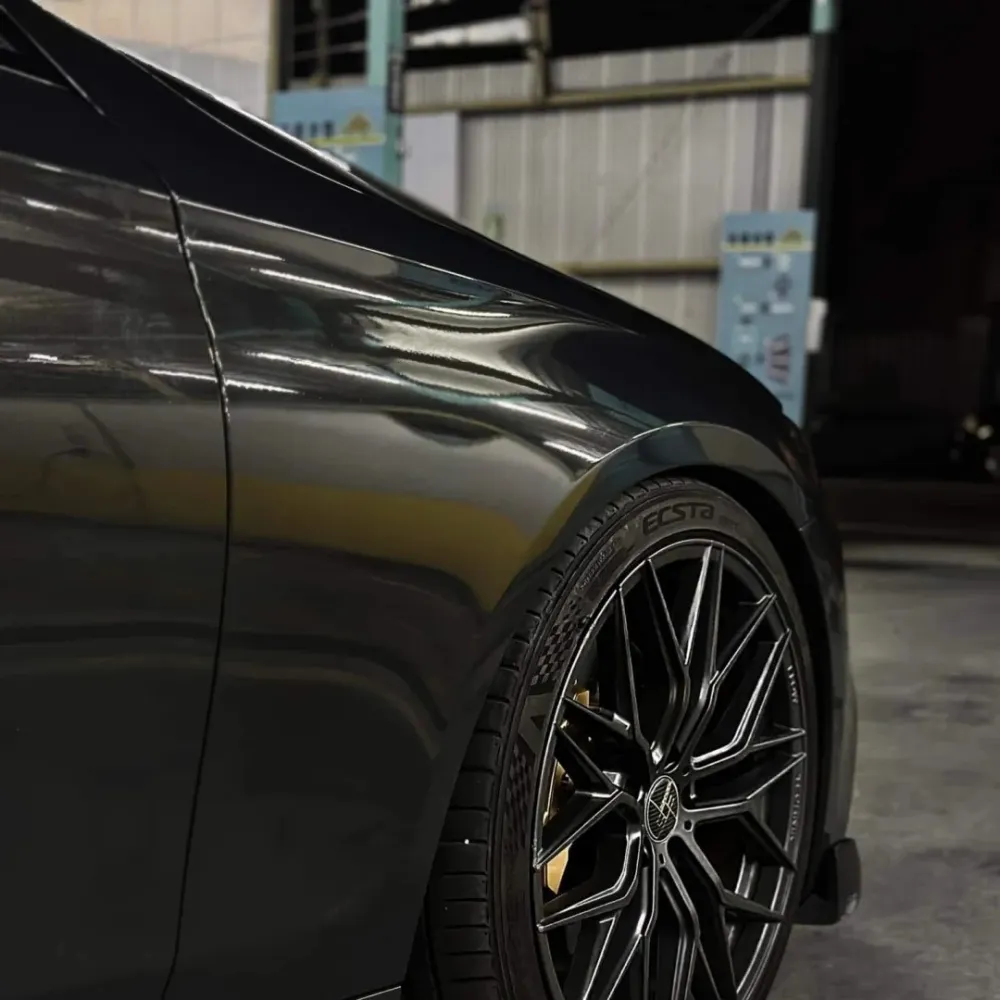 BMW Gloss Metallic Diamond Graphite Grey Car Vinyl Wrap