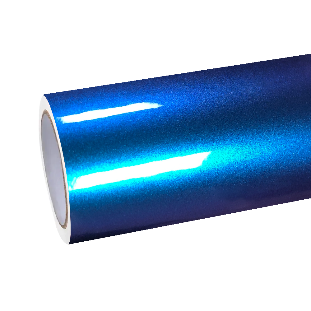 Gloss Chameleon Blue Purple Car Vinyl Wrap