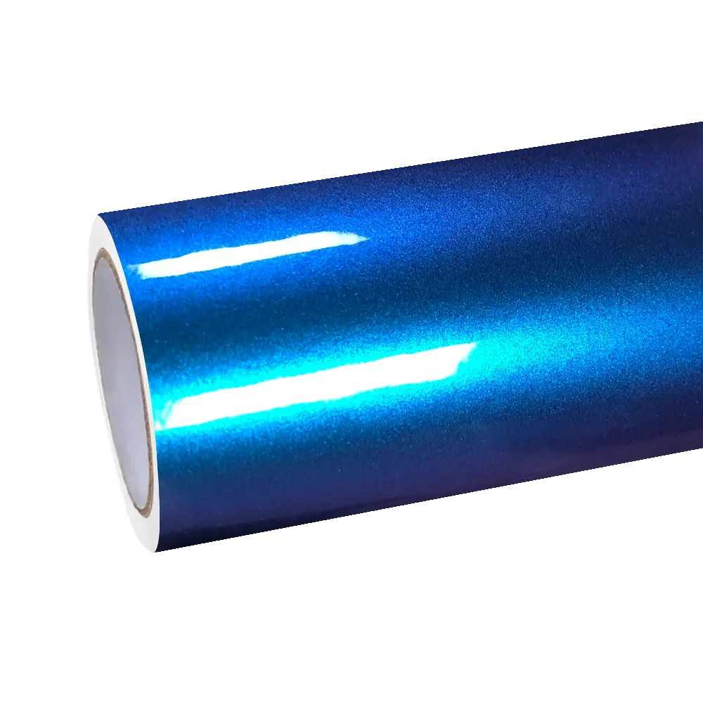Gloss Chameleon Blue Purple Car Vinyl Wrap