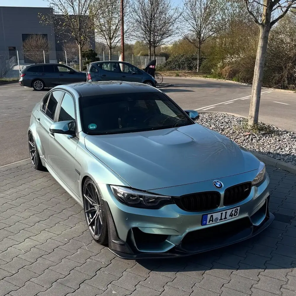 Gloss Metallic Hadlin Green Car Vinyl Wrap PET
