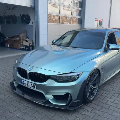 Gloss Metallic Hadlin Green Car Vinyl Wrap PET 02