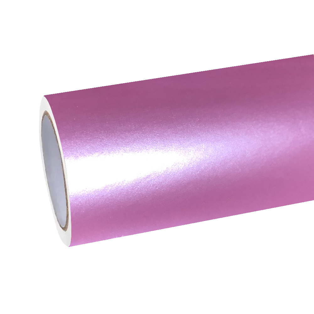 Glossy Metallic Shell Pink Car Vinyl Wrap