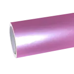 Glossy Metallic Shell Pink Car Vinyl Wrap PET