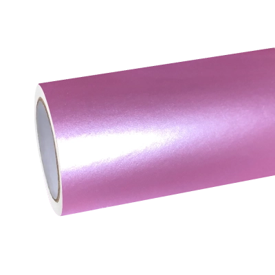 Glossy Metallic Shell Pink Car Vinyl Wrap 01