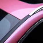 Glossy Metallic Shell Pink Car Vinyl Wrap PET