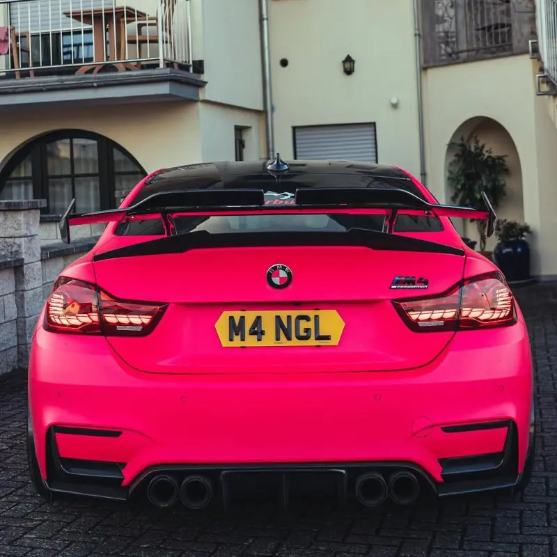 Ultimate Flat Fluorescent Pink Car Vinyl Wrap