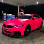 Ultimate Flat Fluorescent Pink Car Vinyl Wrap