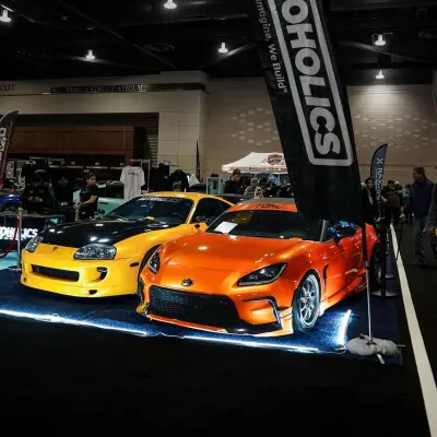 Gloss Metallic Fiery Orange Car Vinyl Wrap 02