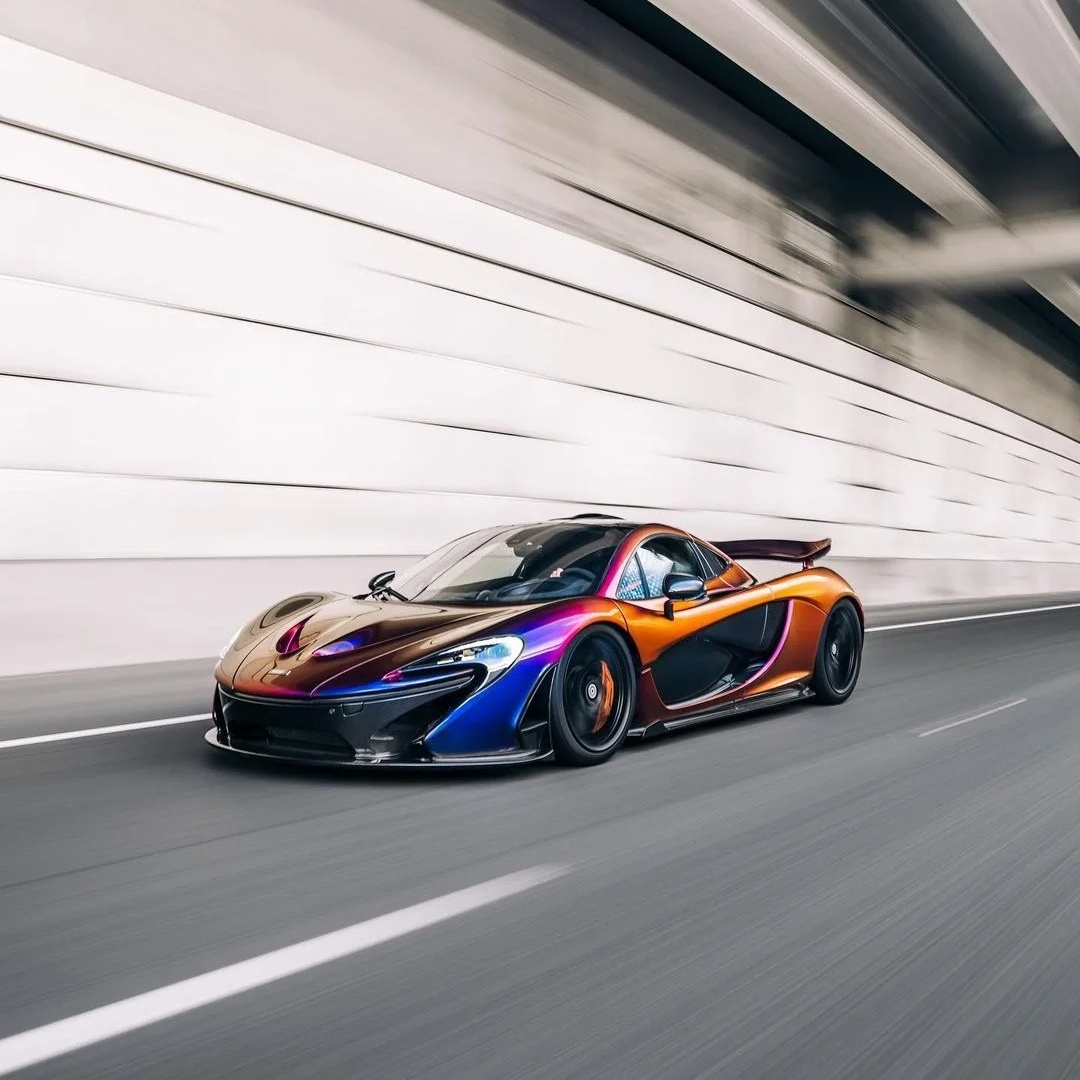 Gloss Metallic Flowing Phantom Purple Chameleon Car Vinyl Wrap