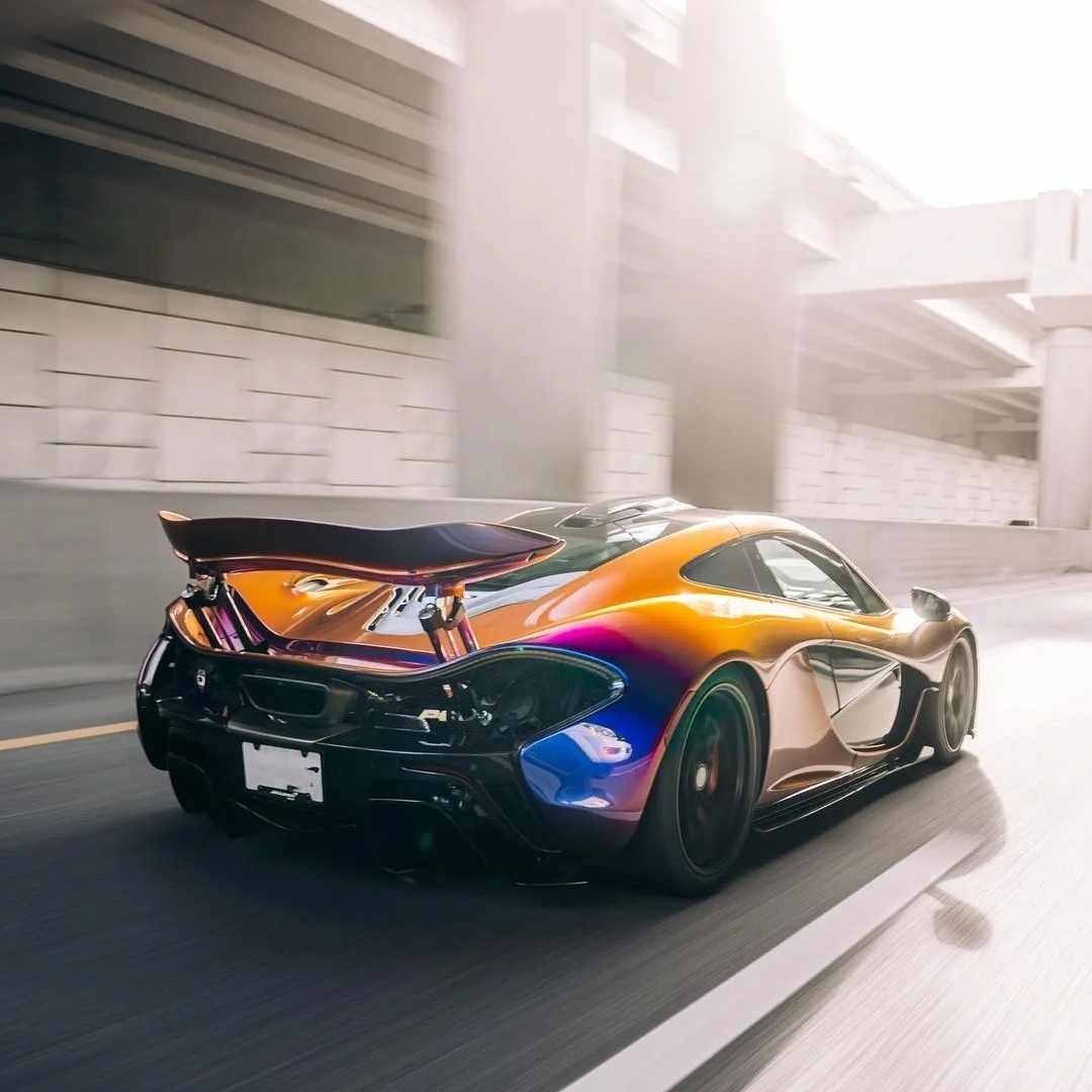 Gloss Metallic Flowing Phantom Purple Chameleon Car Vinyl Wrap