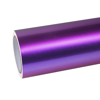 Gloss Metallic Flowing Phantom Purple Chameleon Car Vinyl Wrap 01