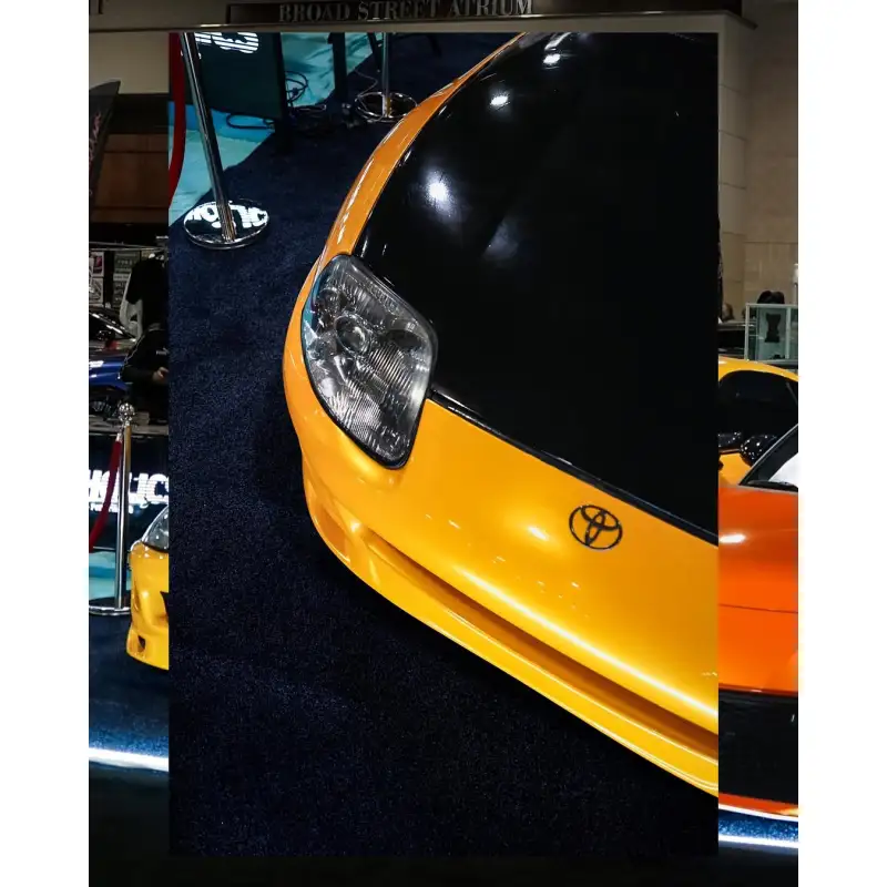 Gloss Metallic Golden Yellow Car Vinyl Wrap 