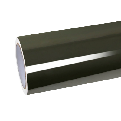 Gloss Black Olive Green Wrap Car Vinyl Wrap PET | Glossy Rifle Green Car Wrap 01