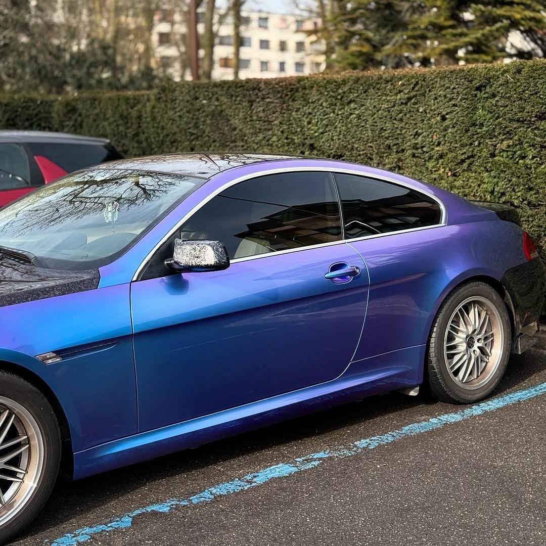 Gloss Chameleon Blue Purple Car Vinyl Wrap