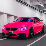 Ultimate Flat Fluorescent Pink Car Vinyl Wrap 