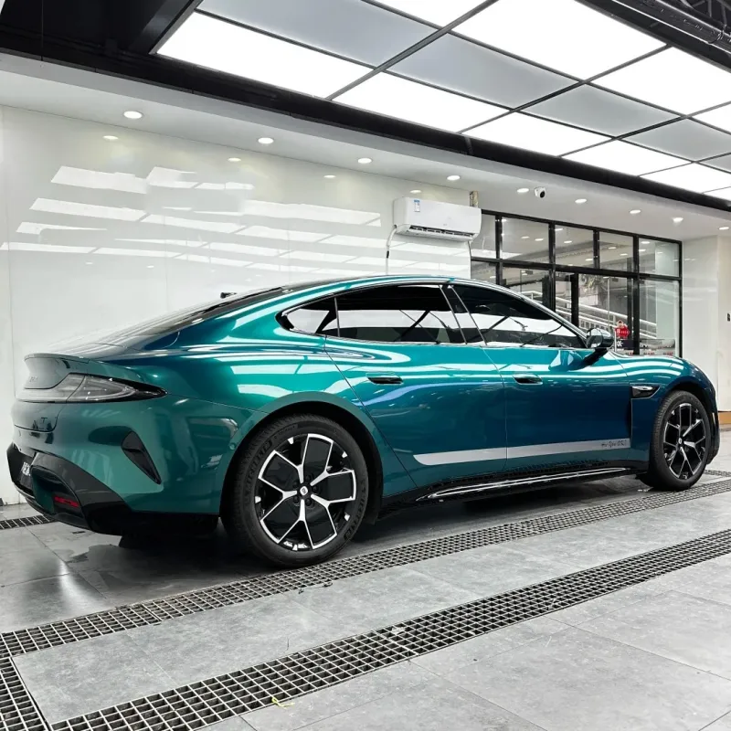 Aluko Gloss Metallic Deep Sea Green Car Vinyl Wrap PET