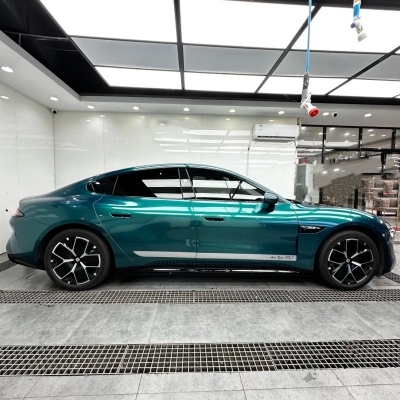Gloss Metallic Chameleon Deep Sea Green Car Vinyl Wrap PET 02