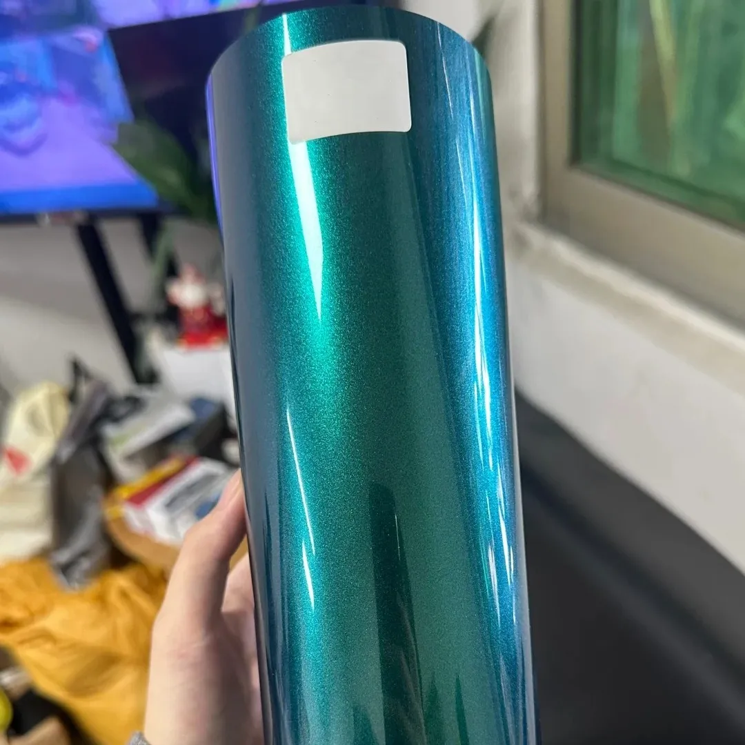 Aluko Gloss Metallic Deep Sea Green Car Vinyl Wrap PET