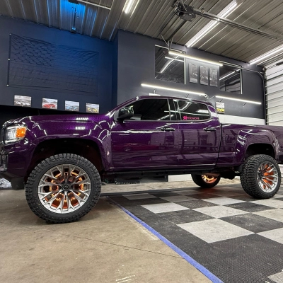 Gloss Purple Forged Carbon Fiber Car Vinyl Wrap PET  02