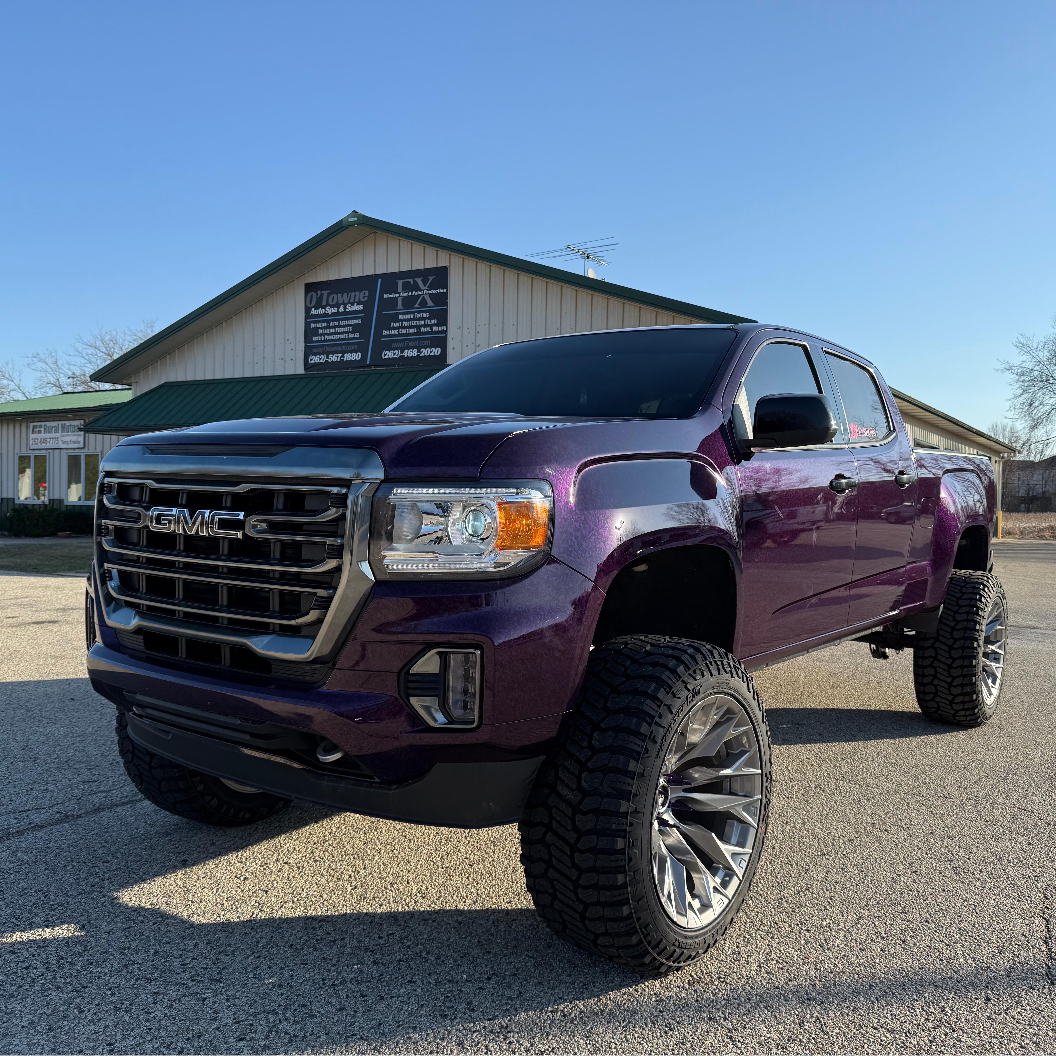 Gloss Purple Forged Carbon Fiber Car Vinyl Wrap PET 