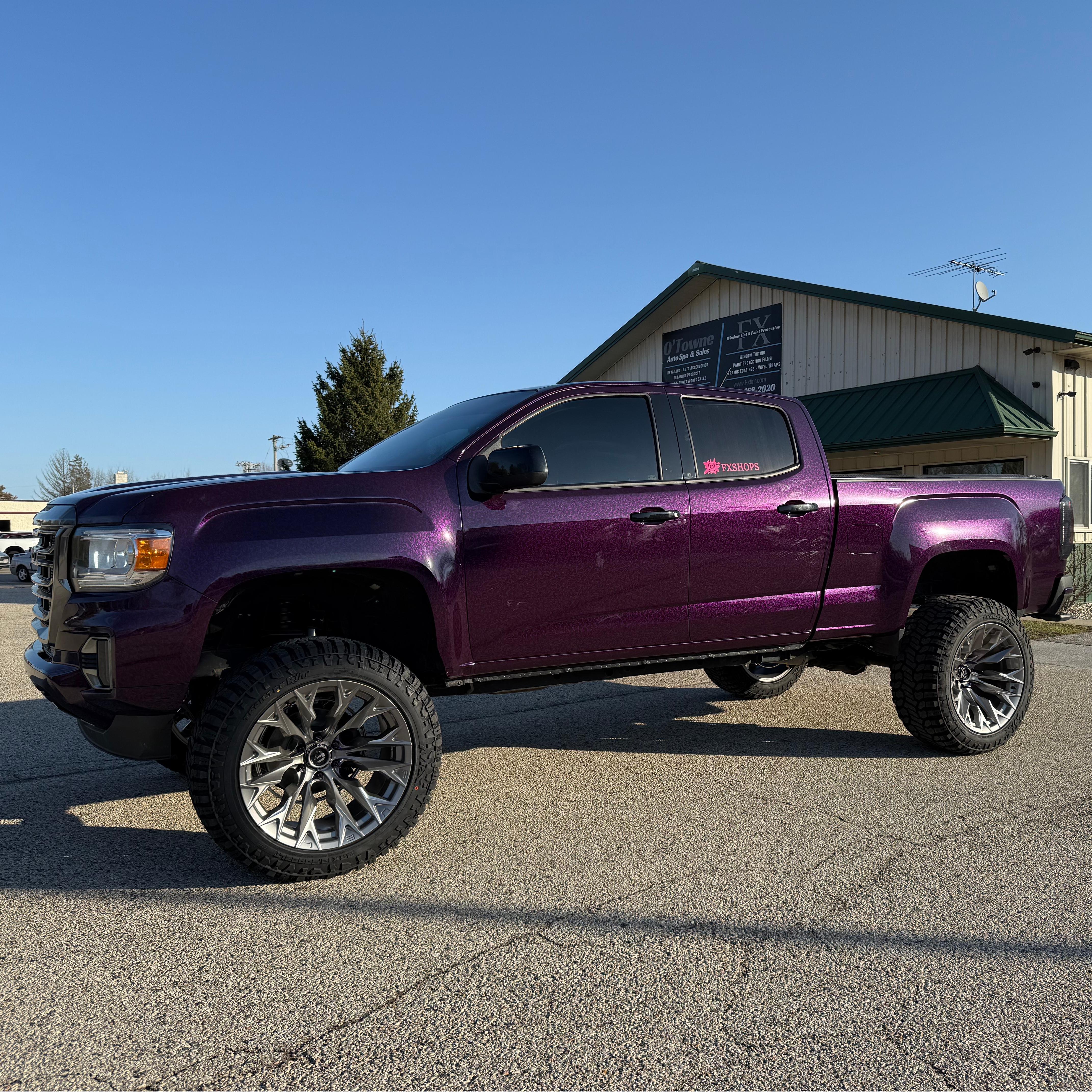 Gloss Purple Forged Carbon Fiber Car Vinyl Wrap PET 