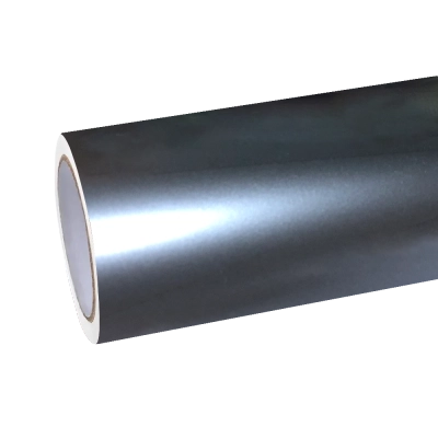 Gloss Metallic Gunmetal Grey Car Vinyl Wrap PET 01