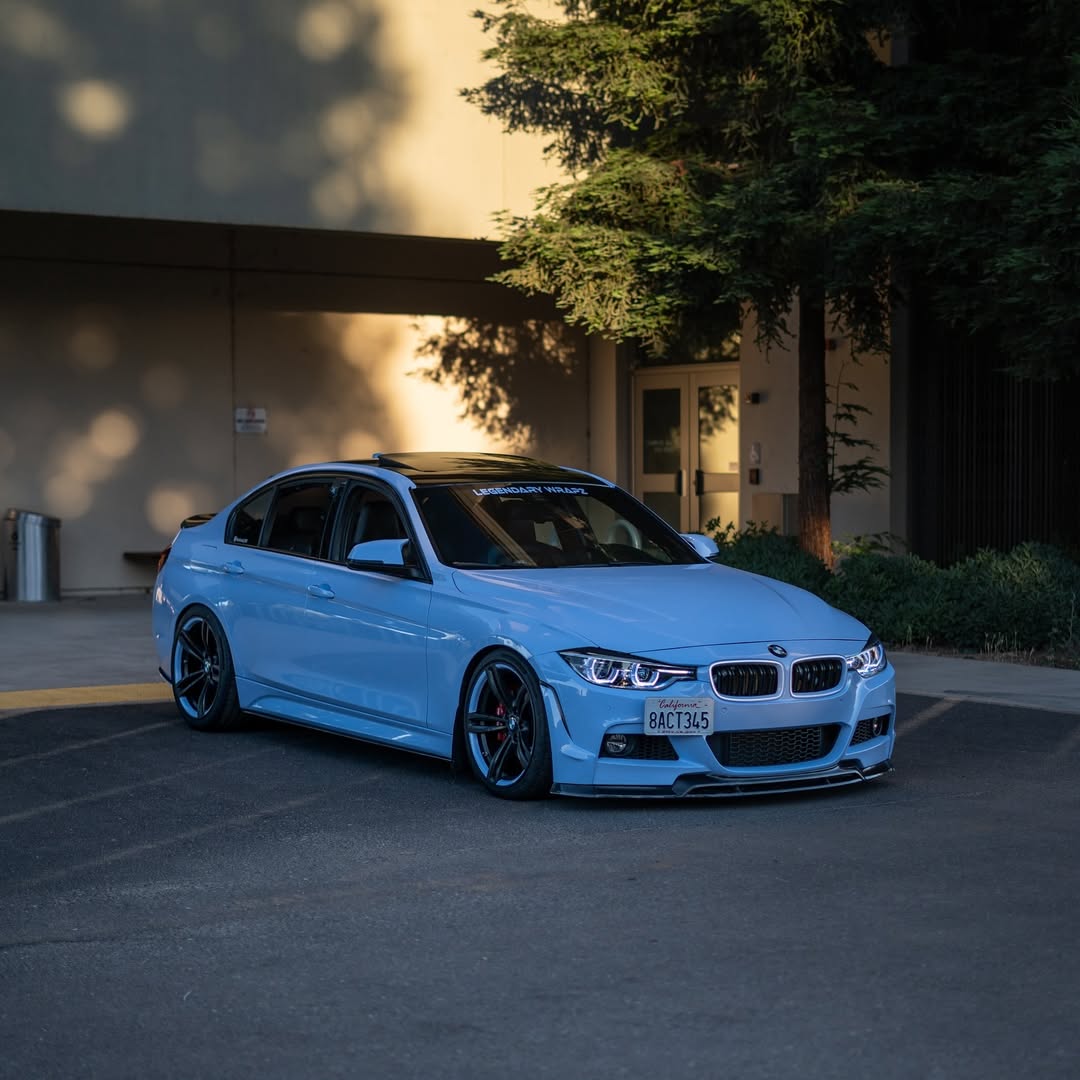 Gloss Macaron Baby Blue Car Vinyl Wrap PET