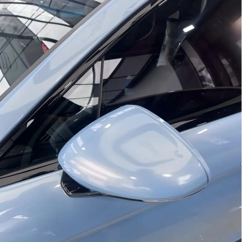 Gloss Metallic Ice Blue Car Vinyl Wrap PET