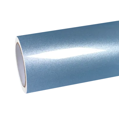 Gloss Metallic Ice Blue Car Vinyl Wrap PET 01